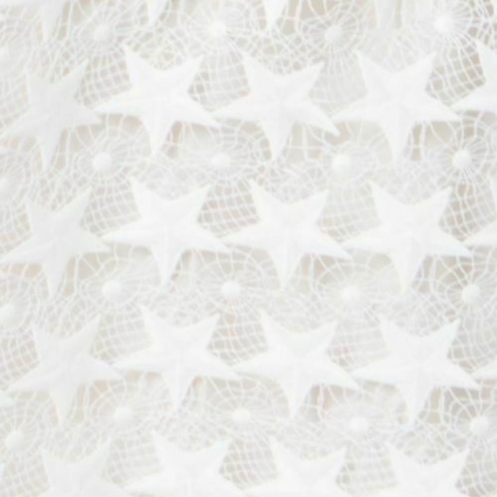 Maison Jules Womens Juniors 8 White Star Lace Sleeveless Fit Flare Dress NWT L69 - Picture 2 of 4
